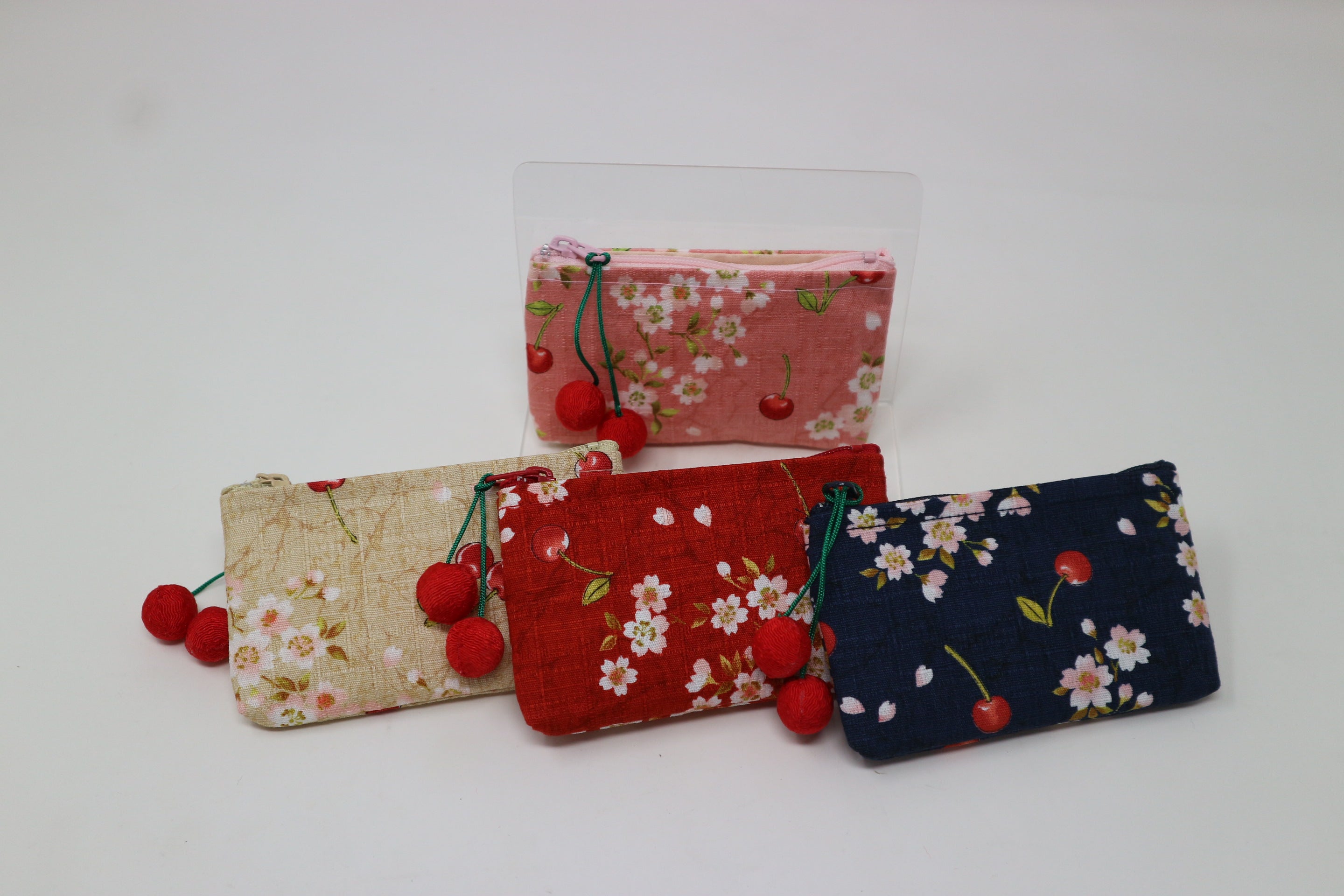 山形さくらんぼ浪漫ファスナー小銭入れ｜道の駅米沢